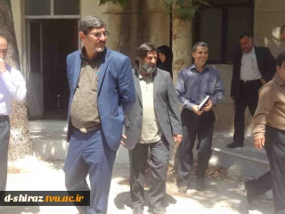 بازدید معاون اداری و مالی دانشگاه، رئیس منطقه 4 و مشاور رئیس دانشگاه از آموزشکده فنی و حرفه ای دختران شیراز