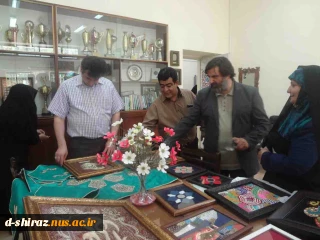 بازدید معاون اداری و مالی دانشگاه، رئیس منطقه 4 و مشاور رئیس دانشگاه از آموزشکده فنی و حرفه ای دختران شیراز