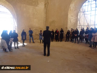بازدید علمی دانشجویان رشته معماری از قلعه دختر