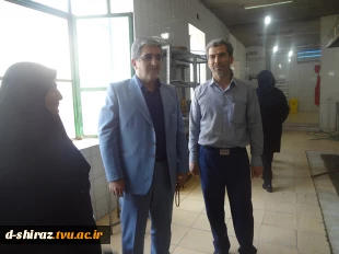 بازدید رییس صندوق رفاه امور دانشجویان وزارت علوم از آموزشکده فنی وحرفه ای دختران شیراز