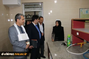 بازدید دکتر معراج رجایی مدیرکل دفتر پژوهشی دانشگاه فنی و حرفه ای دختران شیراز