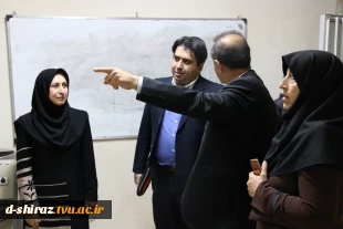 بازدید دکتر معراج رجایی مدیرکل دفتر پژوهشی دانشگاه فنی و حرفه ای دختران شیراز