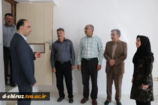 افتتاح سالن آمفی تئاتر دانشکده با حضور رییس دانشگاه فنی و حرفه ای استان فارس و معاونین ایشان