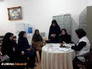 استقرار پایگاه بسیج اندازه گیری فشار خون در دانشکده