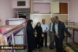 بازدید معاونت محترم اداری مالی و مدیریت منابع انسانی دانشگاه فنی و حرفه ای باهنر از دانشکده فنی دختران شیراز 2