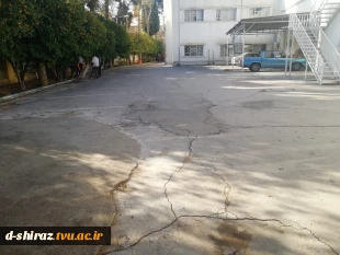 عملیات آسفالت ریزی دانشکده فنی الزهرای شیرازانجام شد 17