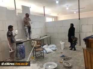 ساخت کلاس درسی در دانشکده فنی وحرفه ای دختران الزهرا شیراز 3