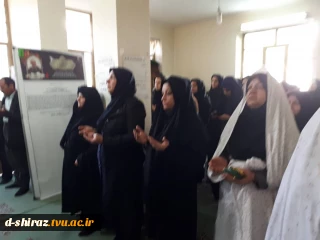 برگزاری مراسم عزاداری وبزرگداشت شهادت سپهبد حاج قاسم سلیمانی در آموزشکده فنی دختران الزهرا شیراز