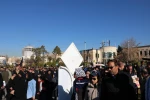 حضور رئیس و کارکنان و اساتید و دانشجویان دانشکده فنی و حرفه ای دختران شیراز در مراسم بدرقه تاریخی شهید حاج قاسم سلیمانی.    7