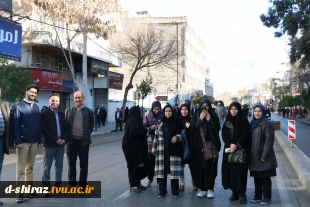 حضور رئیس و کارکنان و اساتید و دانشجویان دانشکده فنی و حرفه ای دختران شیراز در مراسم بدرقه تاریخی شهید حاج قاسم سلیمانی.    6