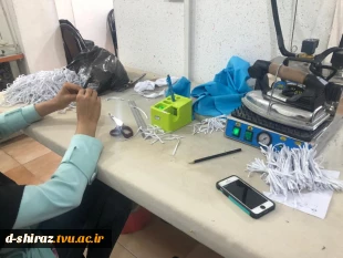 تولید 2هزار ماسک استاندارد در دانشکده فنی و حرفه ای دختران شیراز 6