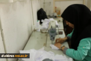 تولید 2هزار ماسک استاندارد در دانشکده فنی و حرفه ای دختران شیراز 3