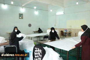 گزارش راه اندازی سالن دوم تولیدی ماسک دانشکده فنی وحرفه ای دختران شیراز 3