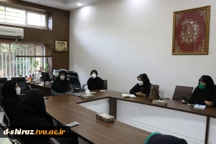 جلسه هم اندیشی نماینده آموزش پرورش استان فارس ومدیران هنرستانهای فنی و حرفه ای، کار و دانش با رییس  دانشکده  فنی و حرفه ای دختران شیراز 4