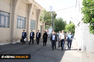 معاون هماهنگی امور عمرانی استانداری فارس از دانشکده فنی وحرفه ای الزهرا شیراز باز دید کرد... 2