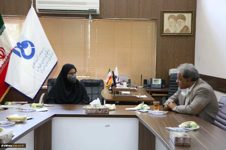 معاون هماهنگی امور عمرانی استانداری فارس از دانشکده فنی وحرفه ای الزهرا شیراز باز دید کرد... 3