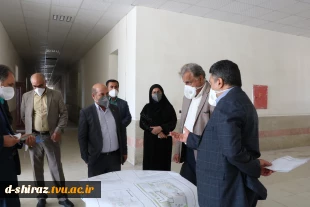 معاون هماهنگی امور عمرانی استانداری فارس از دانشکده فنی وحرفه ای الزهرا شیراز باز دید کرد... 5