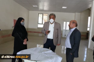 معاون هماهنگی امور عمرانی استانداری فارس از دانشکده فنی وحرفه ای الزهرا شیراز باز دید کرد... 6