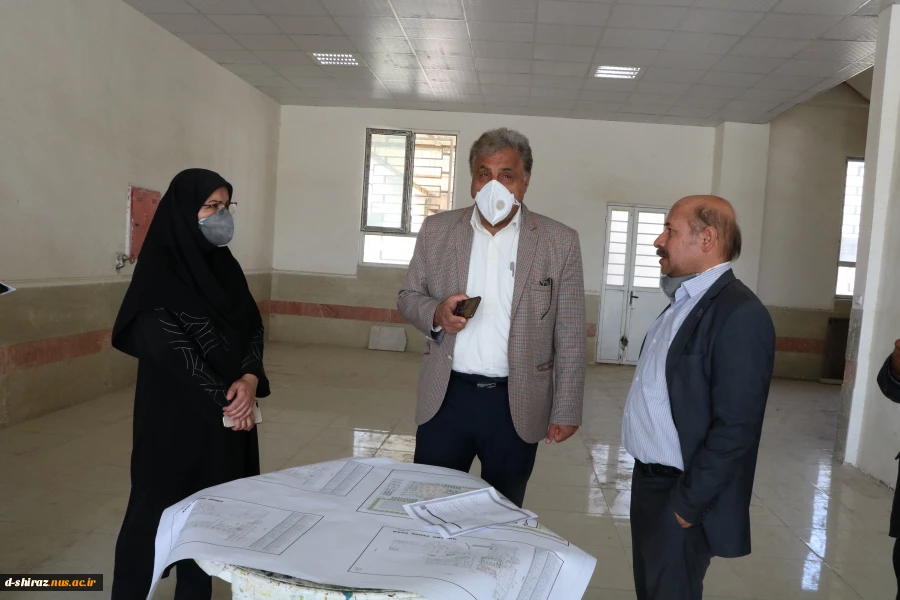 معاون هماهنگی امور عمرانی استانداری فارس از دانشکده فنی وحرفه ای الزهرا شیراز باز دید کرد... 6