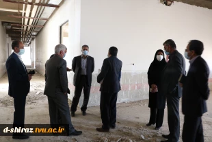 گزارش تصویری 
بازدید معاون مالی واداری دانشگاه فنی از پروژه ساختمان جدید دانشکده فنی دختران الزهرا شیراز 2