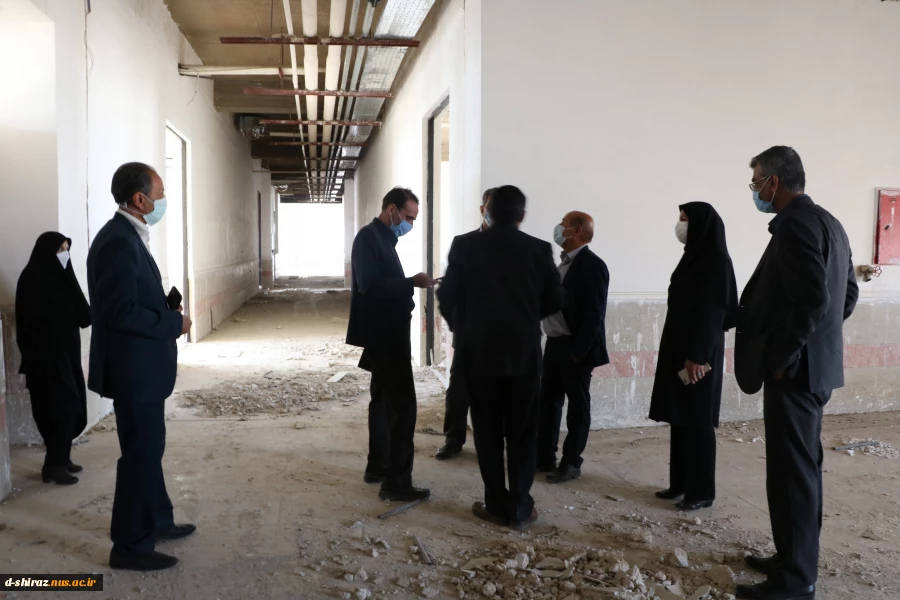 گزارش تصویری 
بازدید معاون مالی واداری دانشگاه فنی از پروژه ساختمان جدید دانشکده فنی دختران الزهرا شیراز 3