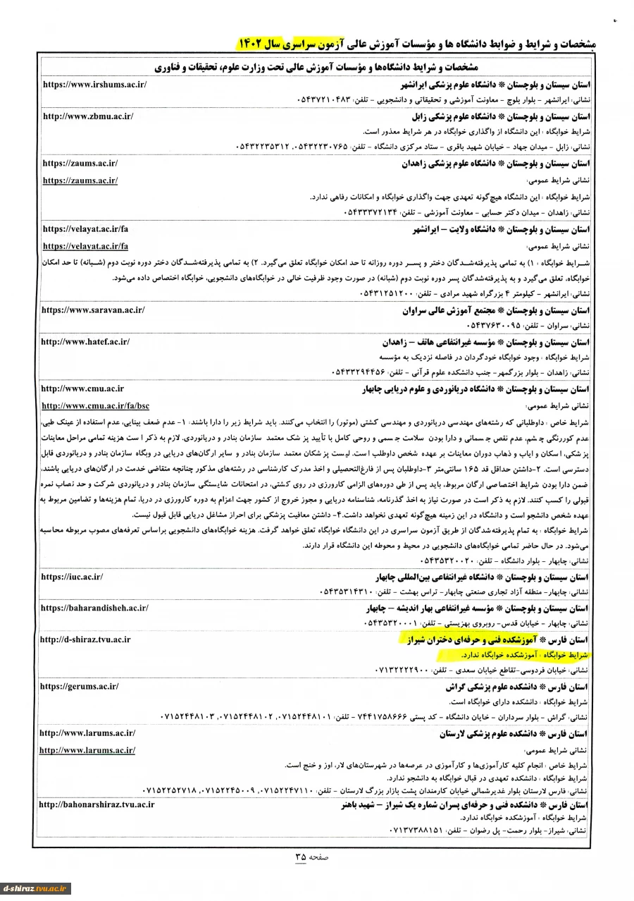 کارشناسی پیوسته 1402