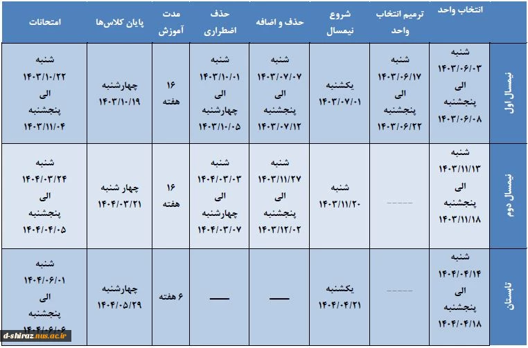 تویم آموزشی