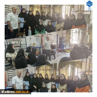 "بازدید علمی دانشجویان مهندسی صنایع شیمیایی از آزمایشگاه عملیات واحد،دانشگاه مرودشت"