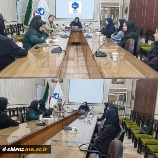 نشست سرپرست دانشگاه ملی مهارت دختران الزهرا شیراز با مشاورین دانشکده