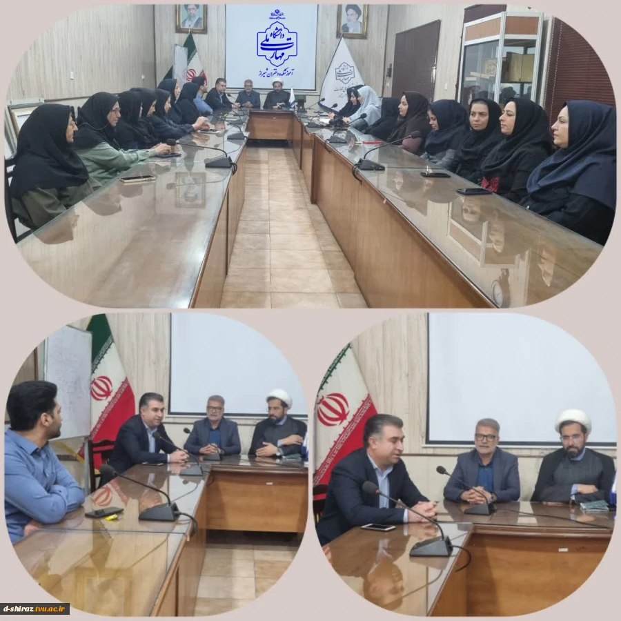  گزارش برگزاری نشست فرهنگی با مسئول نهاد نمایندگی مقام معظم رهبری در دانشگاه ملی مهارت استان فارس  با کارکنان آموزشکده ملی مهارت دختران شیراز  2