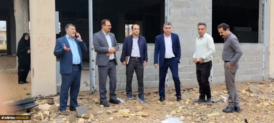 بازدید میدانی رییس دانشگاه ملی مهارت استان فارس از پروژه در حال ساخت آموزشکده ملی مهارت دختران شیراز 2