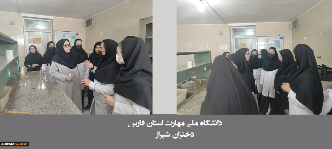 بازدید دکتر براتی، ریاست آموزشکده ملی مهارت دختران شیراز از کلاس‌های آموزش حضوری